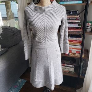 Gray Wool Fitted Long Sleeve Marc by Marc Jacobs Dress Size Small